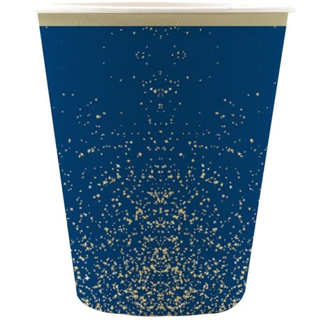 Gobelets carton 25cl poussière étoile x6