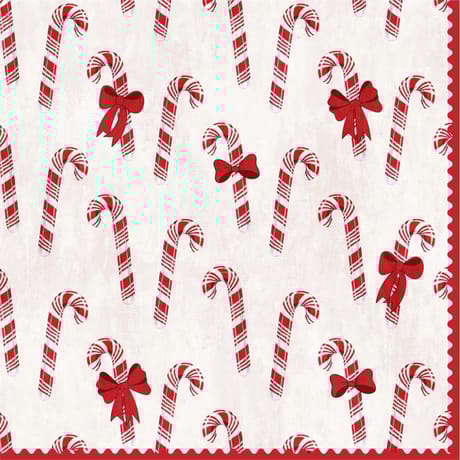 20 serviettes 33x33cm candy