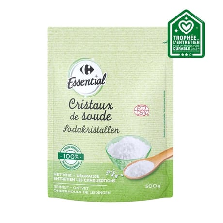 Carrefour essential cristaux de soude 500g