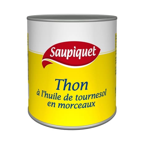 Saupiquet thon en morceau à l'huile 4/4 800g