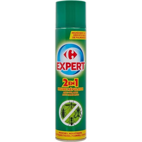 Carrefour expert insecticide 2 en 1 anti volants rampants brume répulsive 300ml
