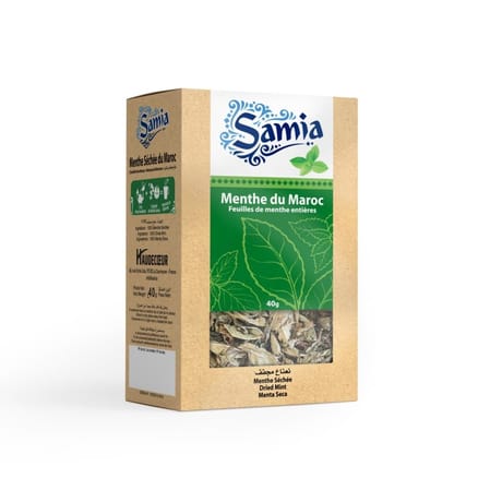 Samia menthe sèche feuille 40g