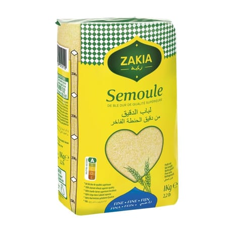 Semoule de bles dur fine zakia 1kg