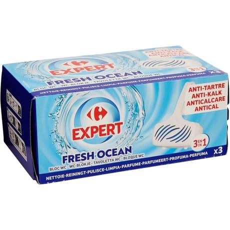 Carrefour expert blocs WC Fresh Ocean x3