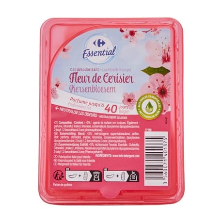 Carrefour essential gel désodorisant fleur de cerisier 150g