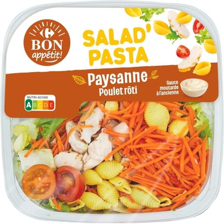 Carrefour Bon Appetit salad' pasta paysanne poulet roti 250g