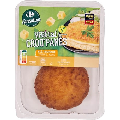 Carrefour sensation panés végétal blé fromage 2x100g - 200g