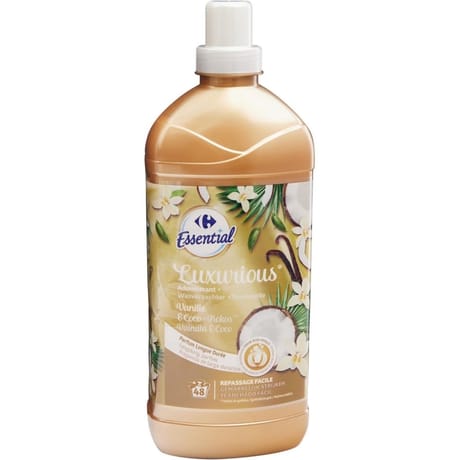 Carrefour essential adoucissant luxurious vanille & coco 1.2l