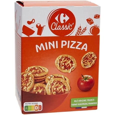 Carrefour classic' biscuits apéritifs crackers mini pizza 85g