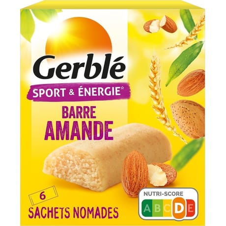 Gerblé 6 barres amande en pochon individuel 150g