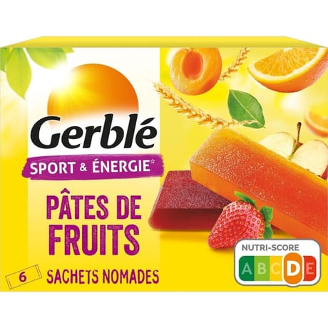 Gerblé pâtes de fruits boite de 6 - 162g
