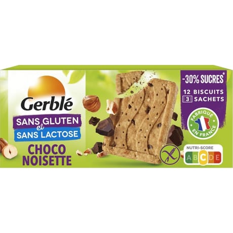 Gerblé biscuits pépites choco noisettes sans gluten 150g