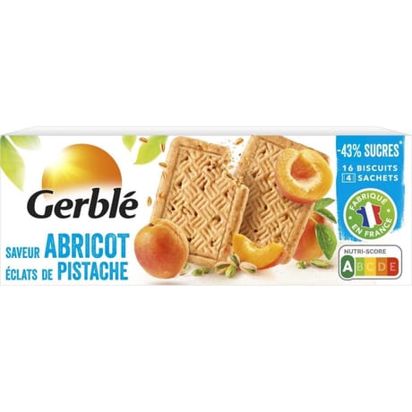 Gerblé biscuits pistache et abricot 160g