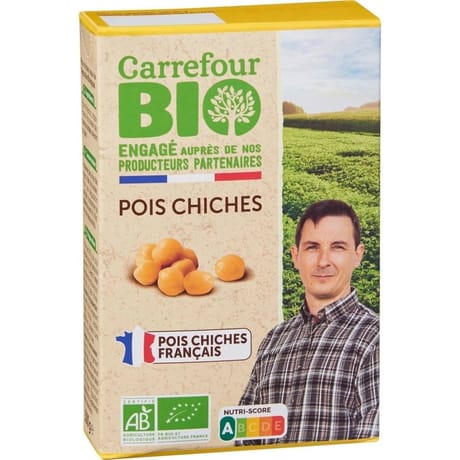 Carrefour bio pois chiches 500g