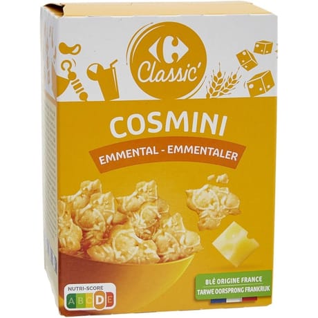 Carrefour classic' biscuits apéritifs crackers emmental 105g