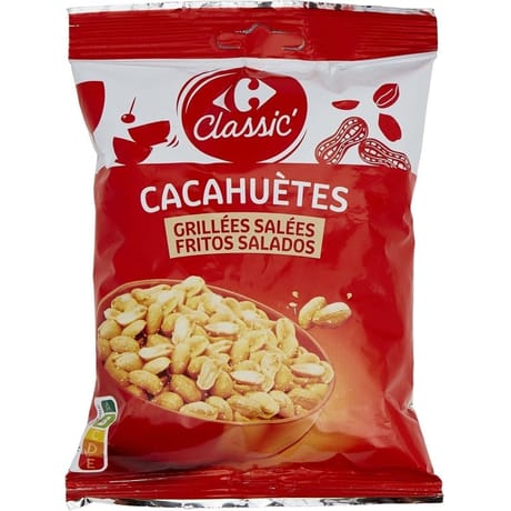 Carrefour classic' cacahuètes grillées salées 250g