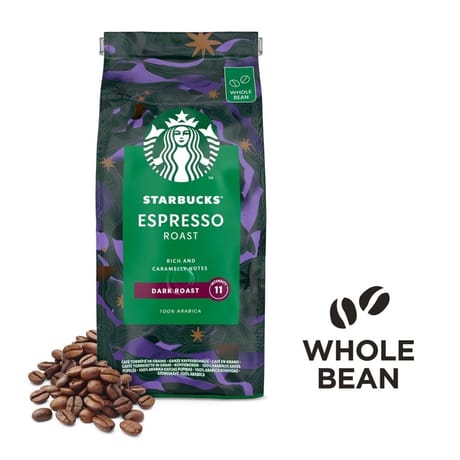 Starbucks dark espresso roast café en grains 450g