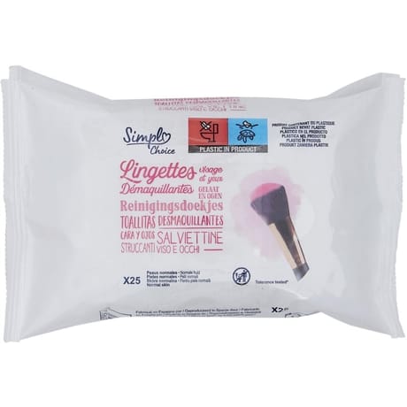 Simpl lingettes visage démaquillantes 2x25
