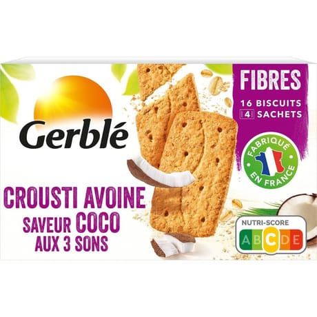 Gerblé croustillant avoine coco aux 3 sons 200g