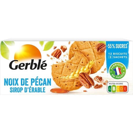 Gerblé biscuit noix pécan sirop d'érable 132g