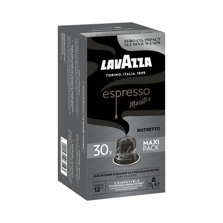 Lavazza capsules alu espresso maestro ristretto n°12 x30 - 171g