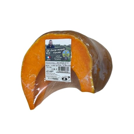 Courge potiron tranche Carrefour filière qualité Carrefour