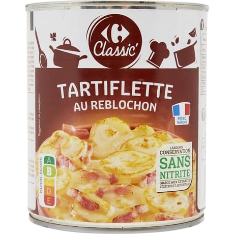 Carrefour classic' tartiflette au reblochon 800g