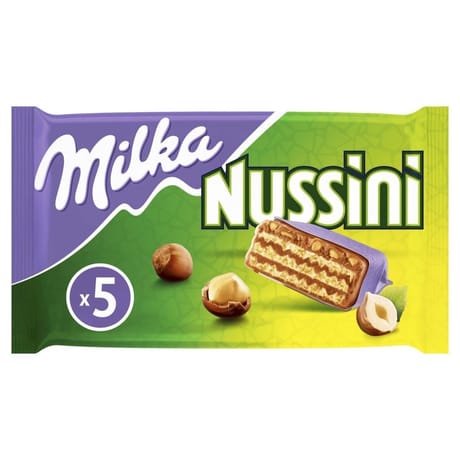Milka barres nussini 5x31.5-157g