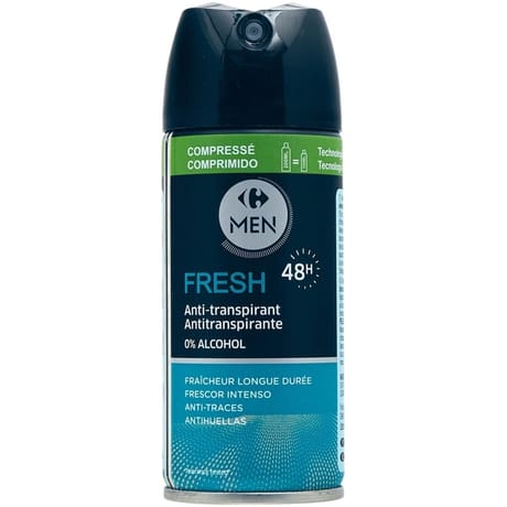 Carrefour men Déodorant Spray Sport 48h fraîcheur intense 100ml