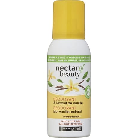 Nectar of beauty déodorant spray 24h à l'extrait de vanille 75ml