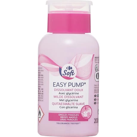 Carrefour soft dissolvant easy pulp doux 200ml