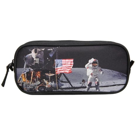 Trousse scolaire rectangulaire Nasa Noir