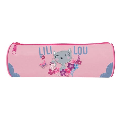 Trousse scolaire ronde Lili Lou Rose