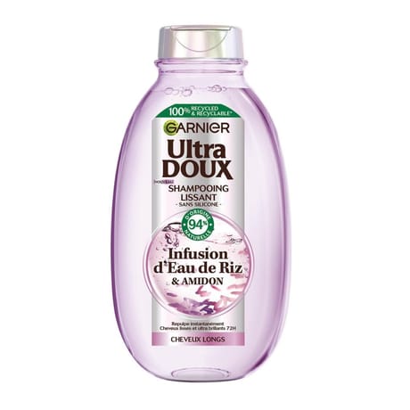 Garnier ultra doux shampoing lissant infusion d'eau de riz 250 ml