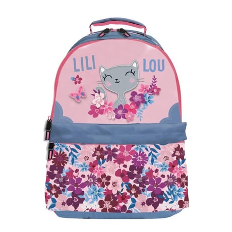 Sac à dos 2 compartiments Lili Lou Rose