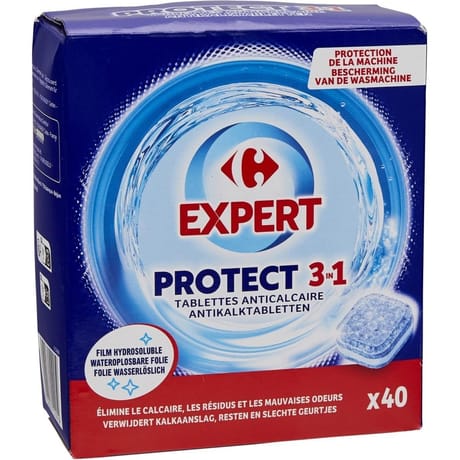 Carrefour expert tablettes anticalcaire lave linge x40