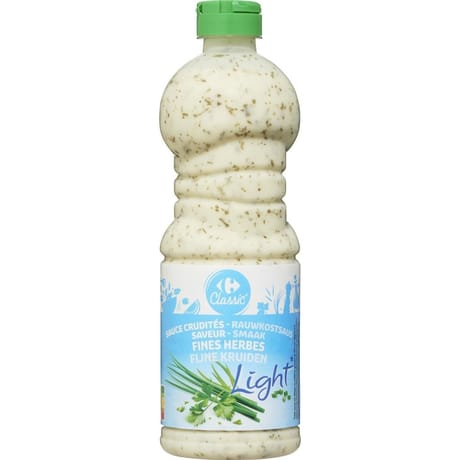 Carrefour classic' sauce crudités light saveur fines herbes 50cl