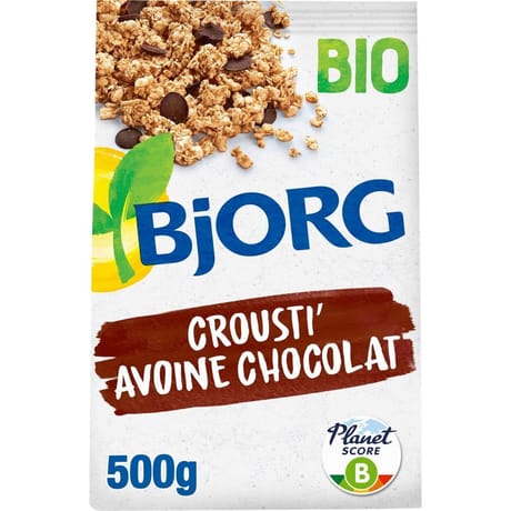 Bjorg crousti avoine chocolat bio 500g