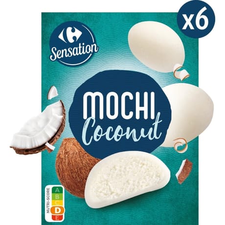 Carrefour Sensation Mochi noix de coco x6 210g