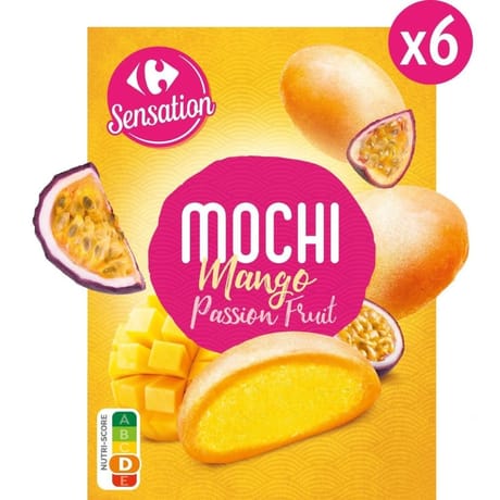 Carrefour Sensation Mochi mangue fruit de la passion x6 210g