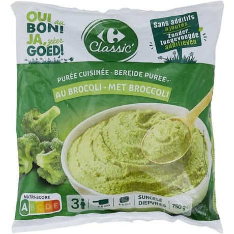 Carrefour classic' purée au brocoli 750g