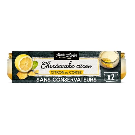 Marie Morin cheesecake citron de Corse 2x100g