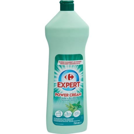 Carrefour expert crème à récurer menthe eucalyptus 750ml