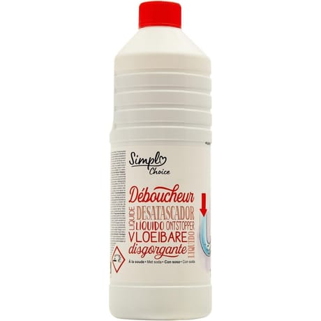 Simpl choice déboucheur liquide à la soude 1l