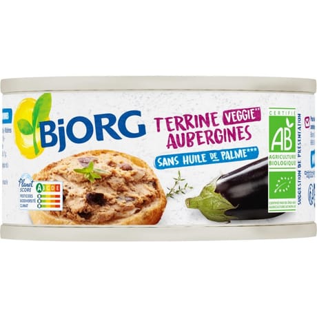 Bjorg terrine d'aubergine bio 125g