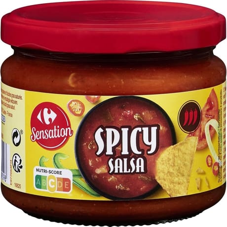 Carrefour sensation sauce salsa épicée 315g