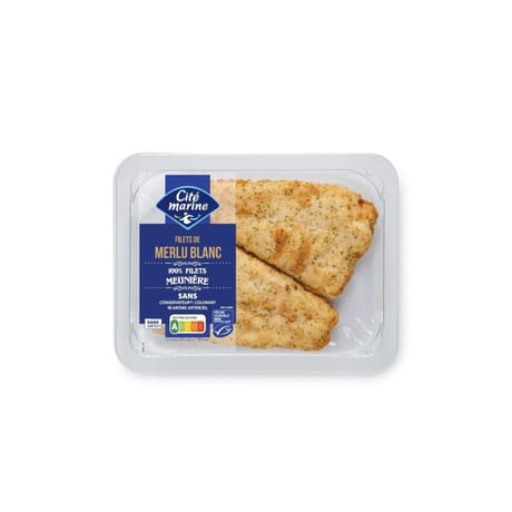Filet de merlu blanc meunière 220g