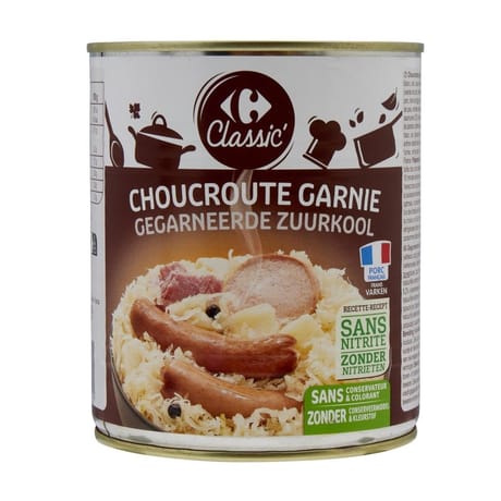 Carrefour Classic' Choucroute garnie 800g