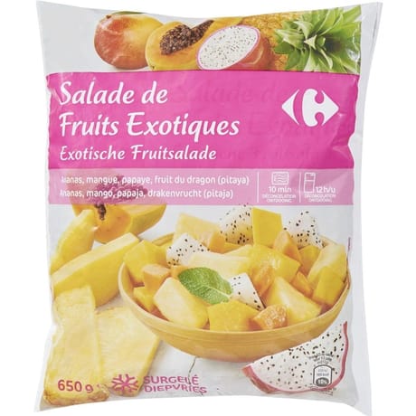 Carrefour salade de fruits exotiques 650g
