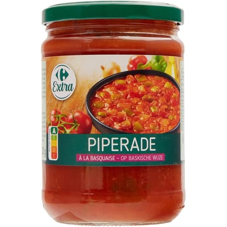 Carrefour extra piperade à la basquaise 520g